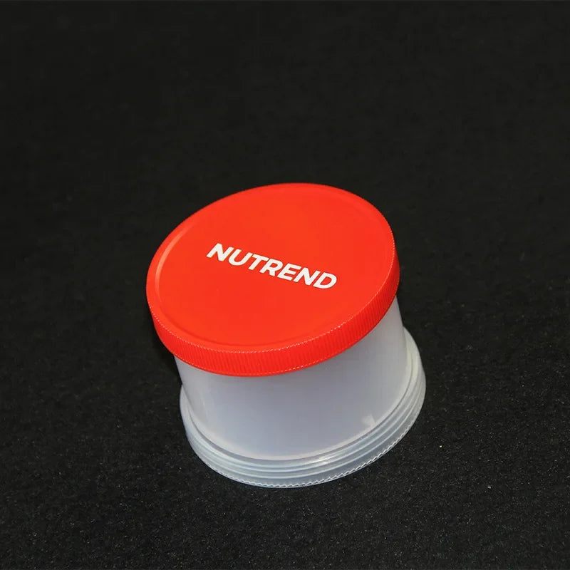 Portable Protein Powder Container Box Funnel Powder Box Fitness Supplement Bottle Handle Layered Storage Medicine Box Snack Can