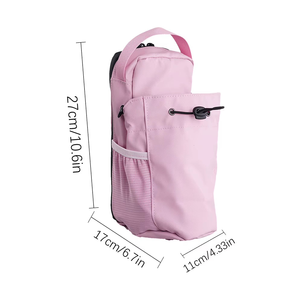 Magnet Water Bottle Pouch Large Capacity Phone Holder Crossbody Bag Fitness Water Cup Bag for Outdoor Sports and Activities