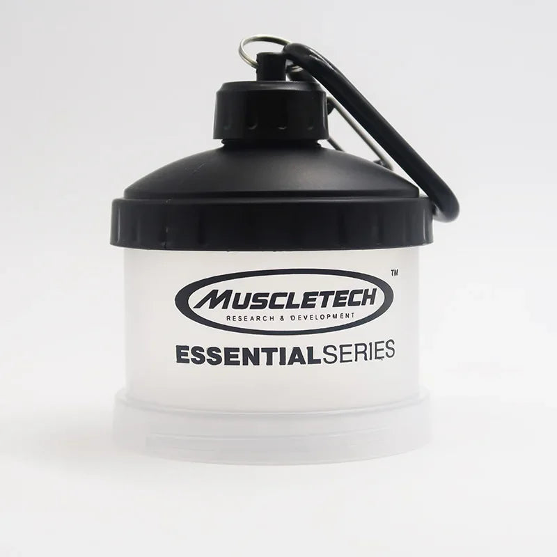 Portable Protein Powder Container Box Funnel Powder Box Fitness Supplement Bottle Handle Layered Storage Medicine Box Snack Can