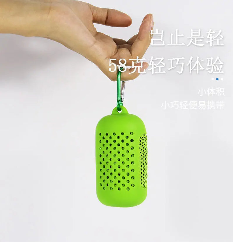 Portable Ice Silk Towel Sports Instant Cooling Ice Towel Outdoor Travel Fitness Running Swim Towel Silicone Bag