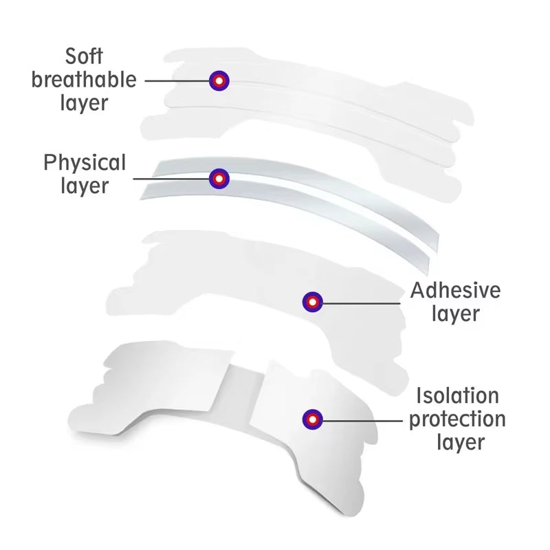 10/30/60/100Pcs Breath Nose Patch Extra Strength 2 PE Supports Nasal Strips for Better Sleeping Transparent anti Snoring Patches