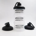 Portable Protein Powder Container Box Funnel Powder Box Fitness Supplement Bottle Handle Layered Storage Medicine Box Snack Can