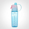 600ML Sports Water Bottle Drinking Spray Fog Water Bottle Male and Female Plastic Water Bottle for Cycling Hiking Outdoor Gym