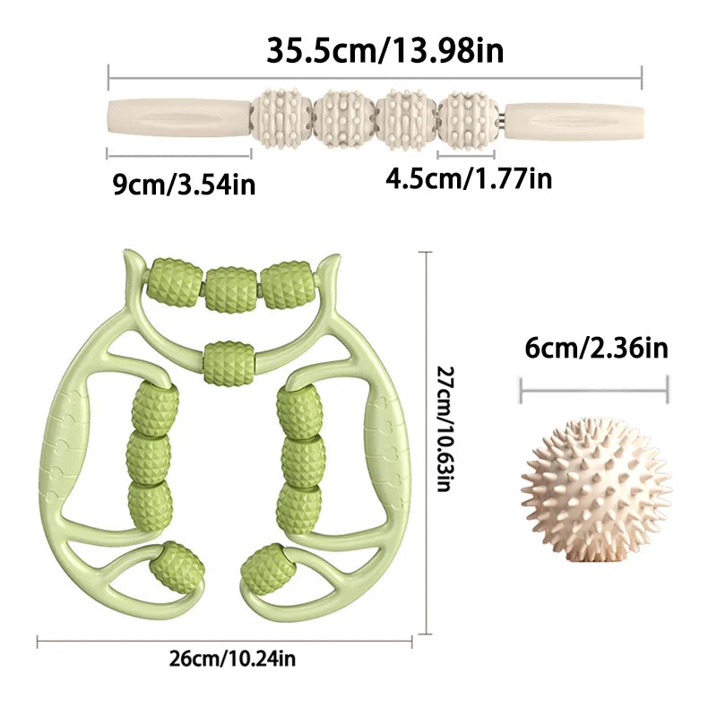 Muscle Roller Trigger Point Muscle Roller Foam Roller Deep Massage Tool for Relieve Muscle Soreness Stiffness and Tight Muscles